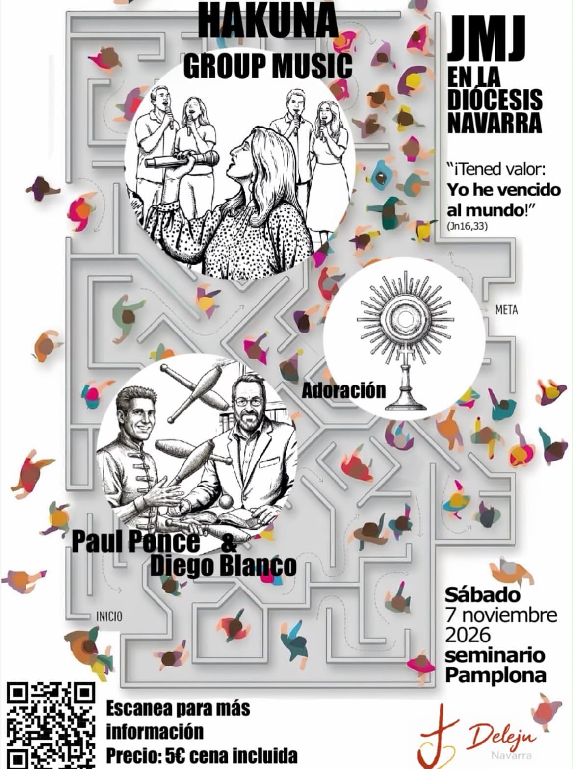 Thumbnail for Toda la información y las inscripciones, aquí:  https://delejunavarra.es/blog/jmj-en-la-diocesis/